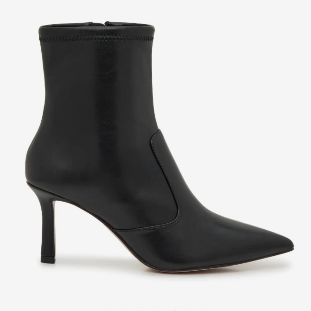 Jessica Simpson Donatela Black Pointed Toe Bootie Boot Heel
